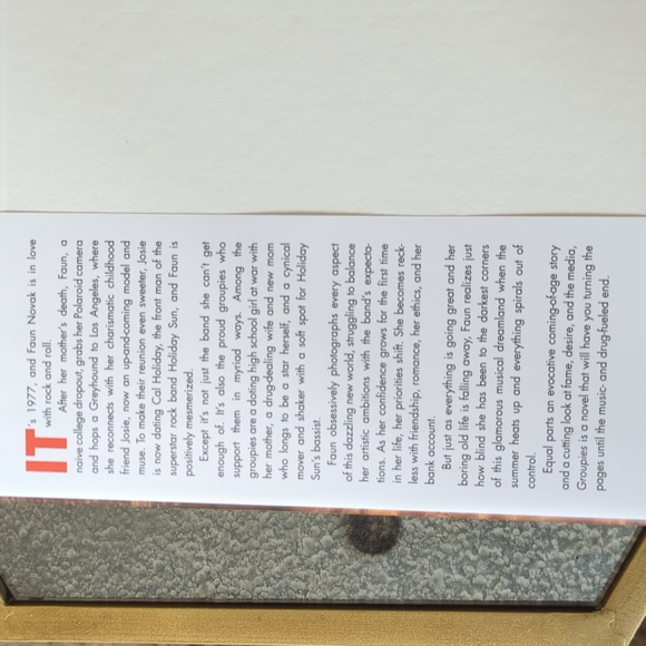 Excellent condition hard cover edition of Groupies a Novel by Sarah Priscus. - Picture 2 of 3